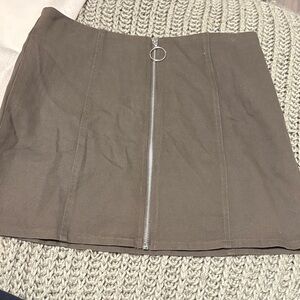 NWT Zip Up Mini Skirt